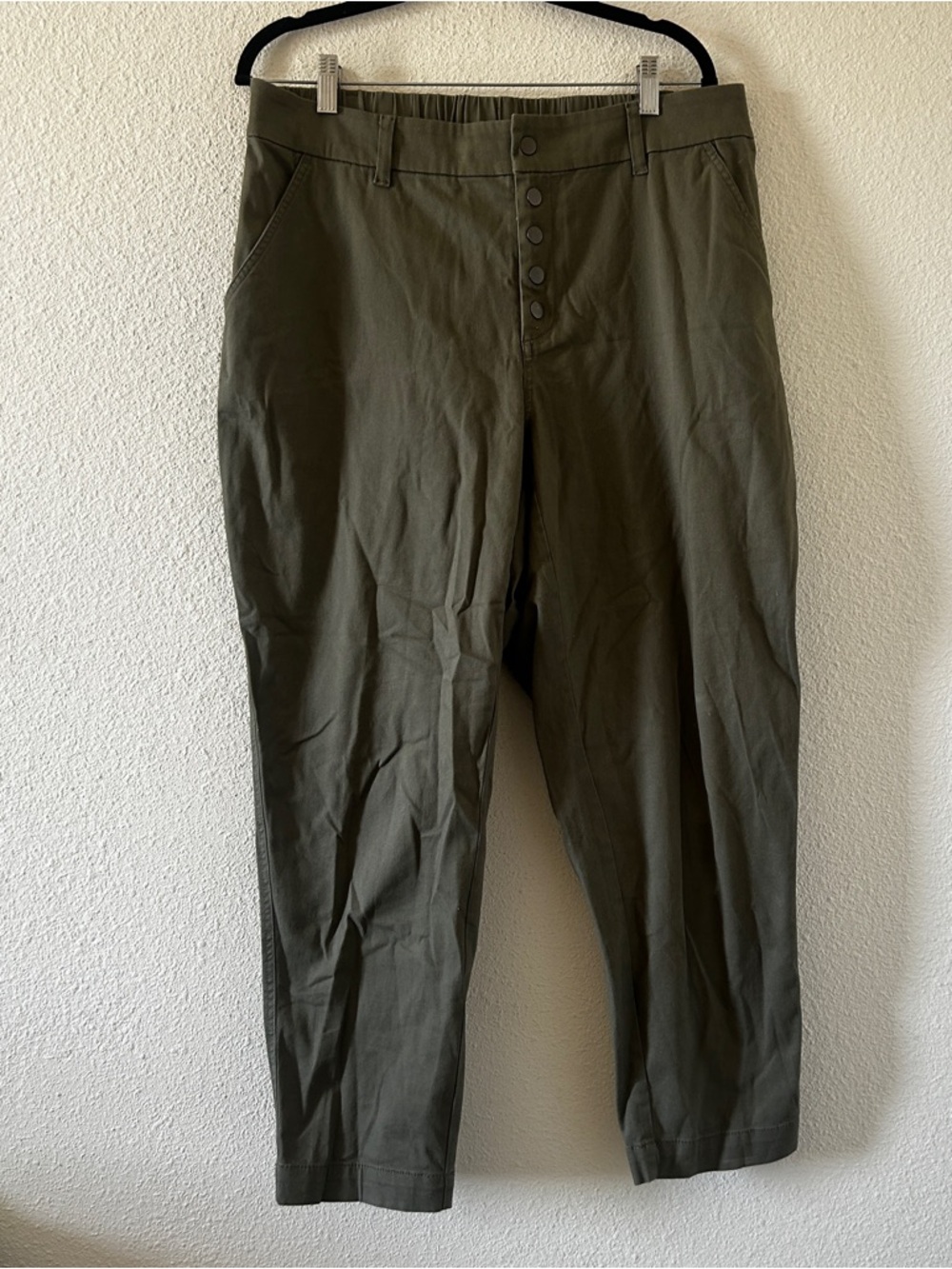 Bar 111 Pull On Office Party Church Dressy Casual Pants Women’s 16w Olive Green